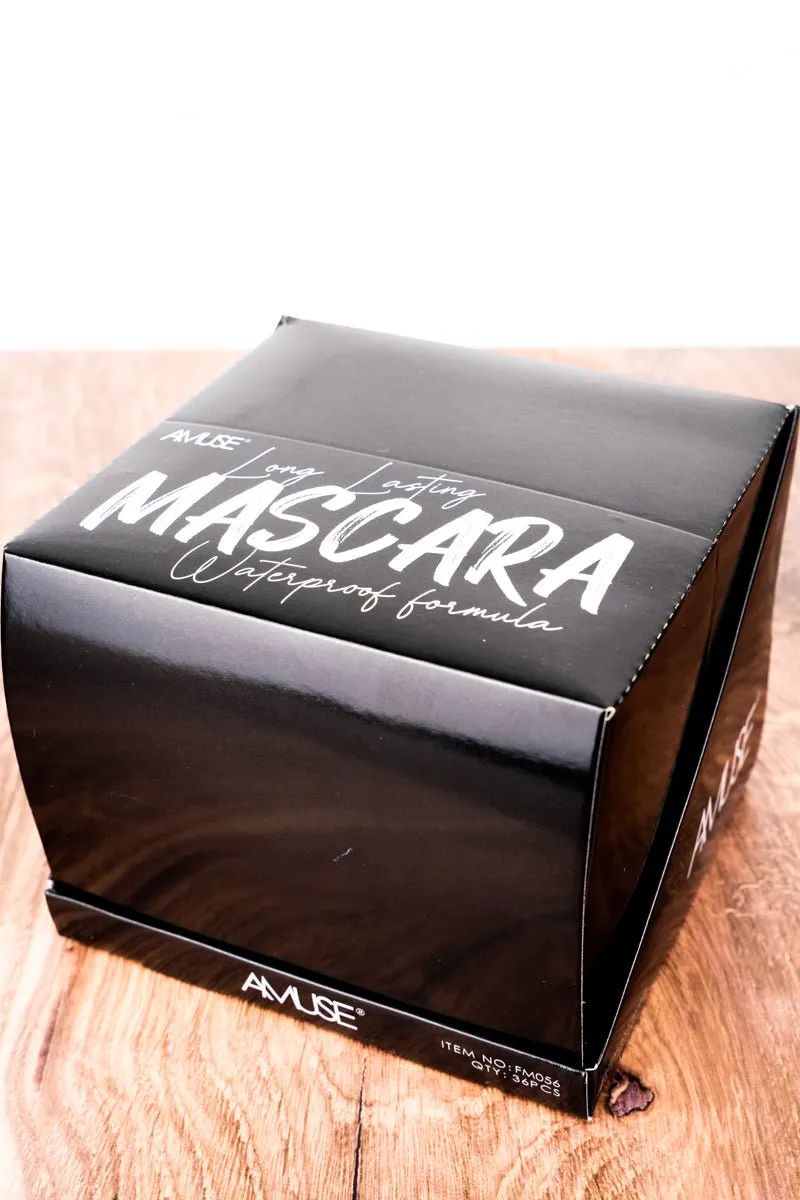 Amuse Long Lasting Waterproof Black Mascara 36 Piece Display