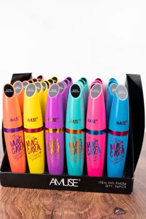 Amuse Long Lasting Waterproof Black Mascara 36 Piece Display