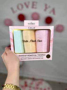 Cala Makeup Cleansing Facial 3 PC Towel Set