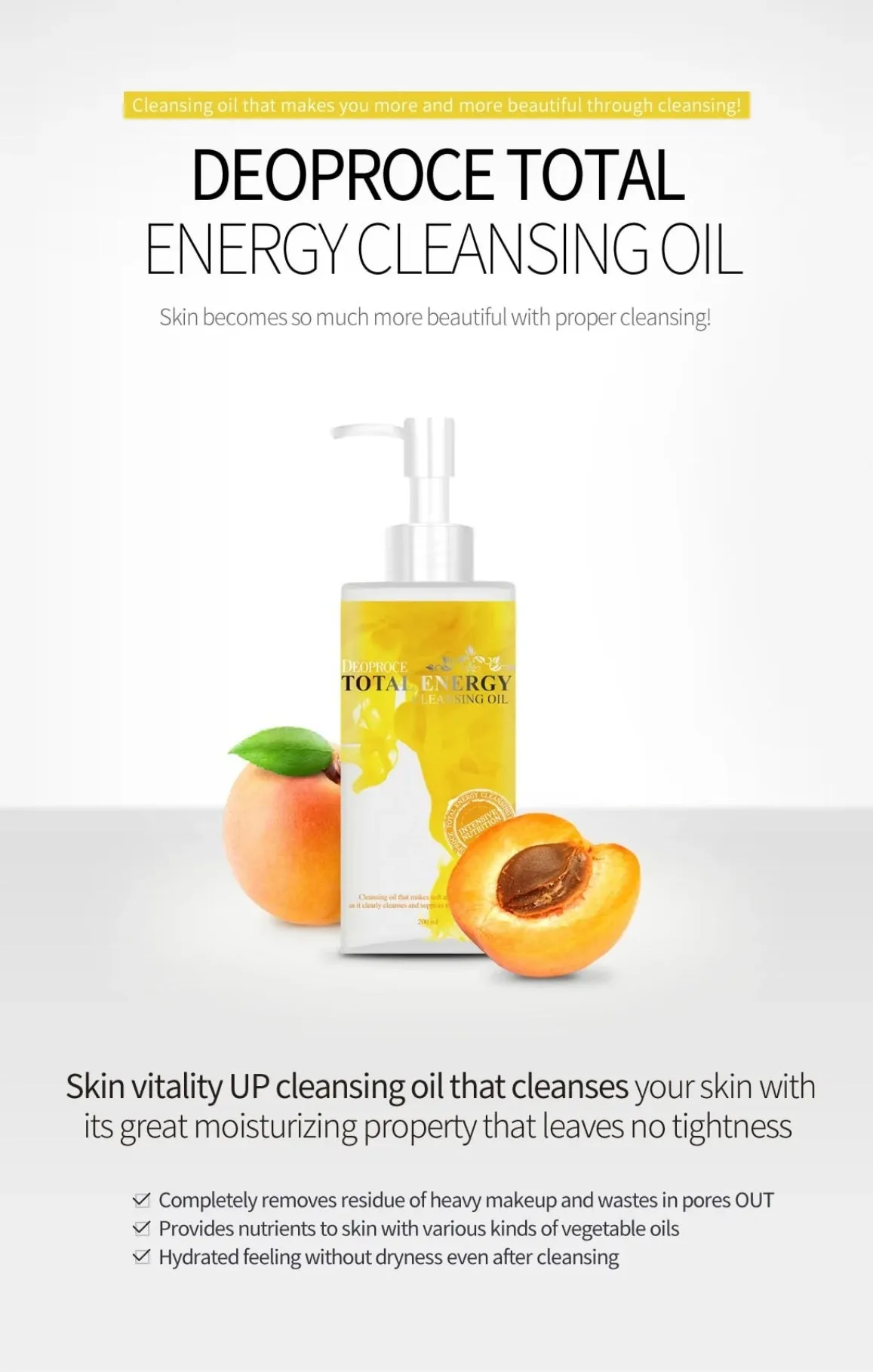 [Deoproce] Total Energy Cleansing Oil (200ml)