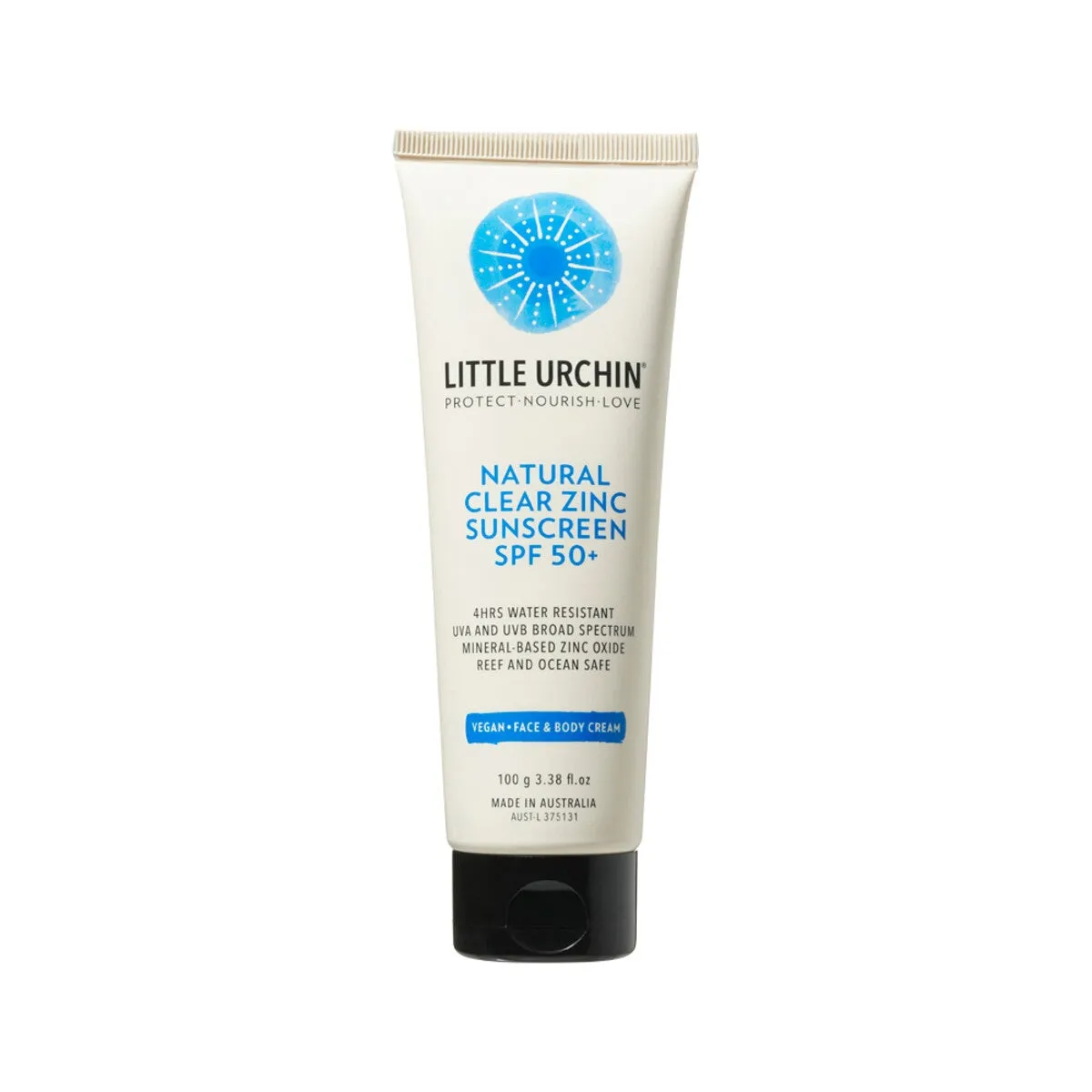 Little Urchin Natural Sunscreen Clear Zinc SPF50 